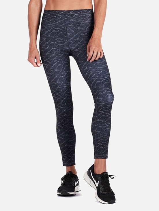 Vuori Pants - Vuori Vibes Mid-Rise Legging Charcoal Wave Womens Medium Gym Yoga Casual